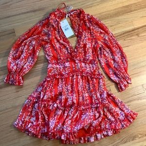 NWT BACKLESS MINI FLOW DRESS